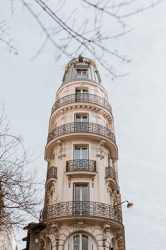 Mooie, romantische gebouw in Parijs | Straatfotografie | Architectuur