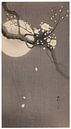 Ohara Koson - White plum with moon (edited) by Peter Balan thumbnail