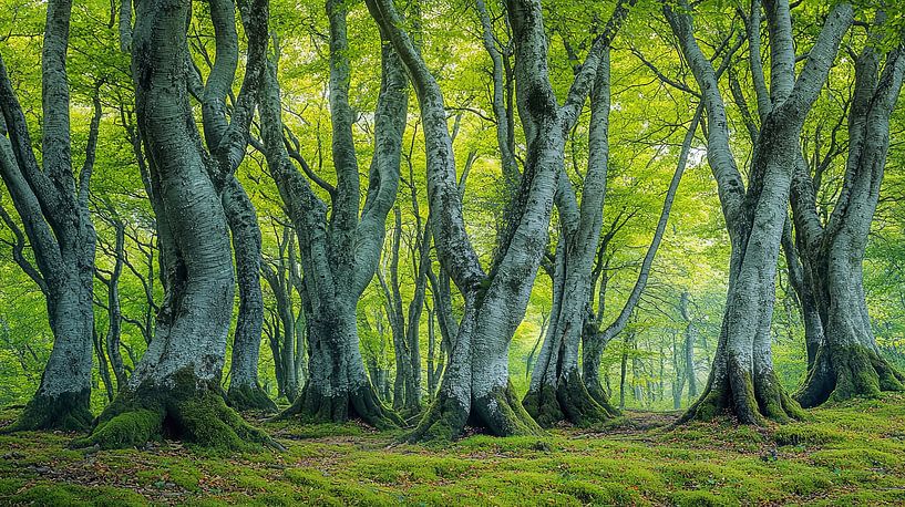picturesque forest by Egon Zitter