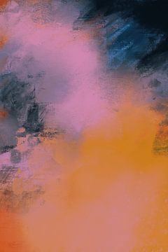 Abstract schilderij: "A splash of pink" van Studio Allee