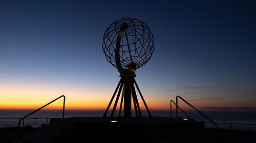 Sunset at North Cape in Norway.