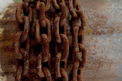 Rusty chains.