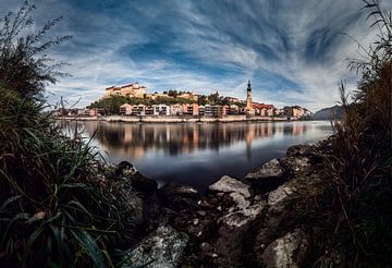 Burghausen op de Salzach van altmodern