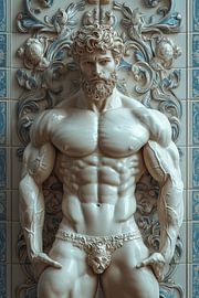 Mannelijke perfectie in steen gegoten