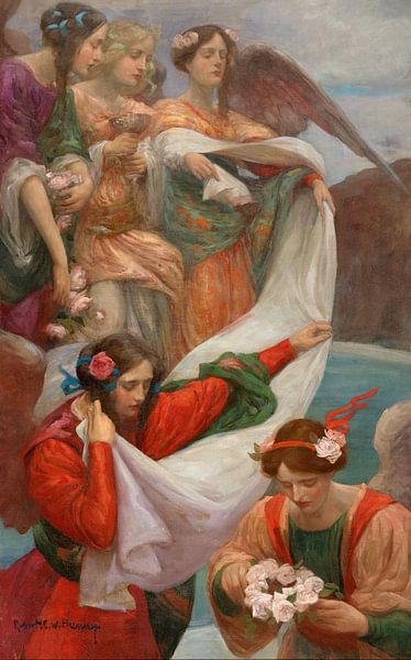 Angels Descending, Rupert Bunny by Masterful Masters