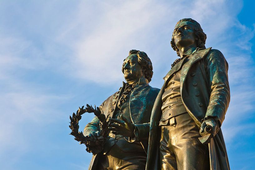 Monument Goethe et Schiller à Weimar par Werner Dieterich