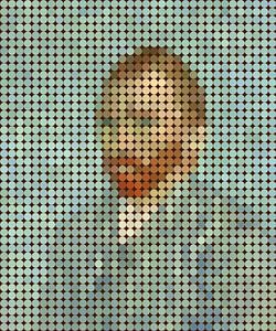 Mosaik-Portrait des Vincent van Gogh