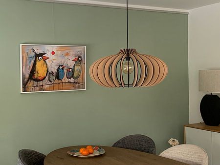 Vogelreihe | Bunte Vogelmalerei