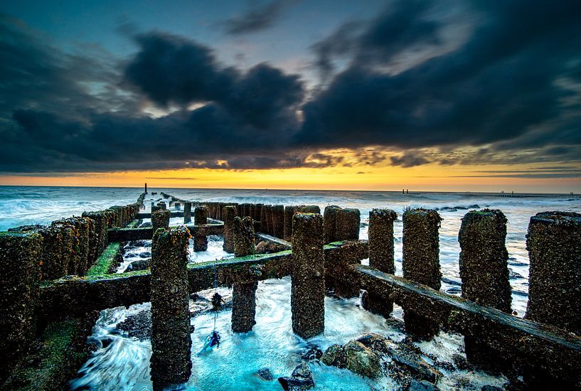 Sonnenuntergang in Zeeland von Fotografiecor .nl