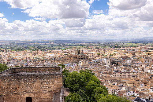 Granada vanaf de muren van de Alcazaba