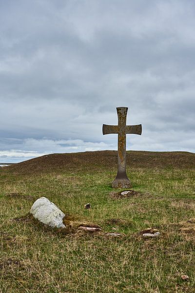 cross on the land by Geertjan Plooijer