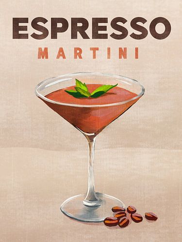 Espresso Martini Cocktail Bar Decor