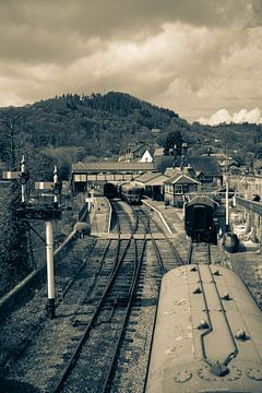 Vintage Welsh treinstation van Clive Lynes