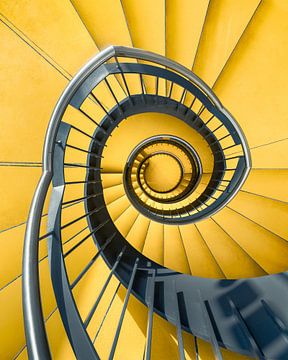 Yellow staircase by Martijn Kort