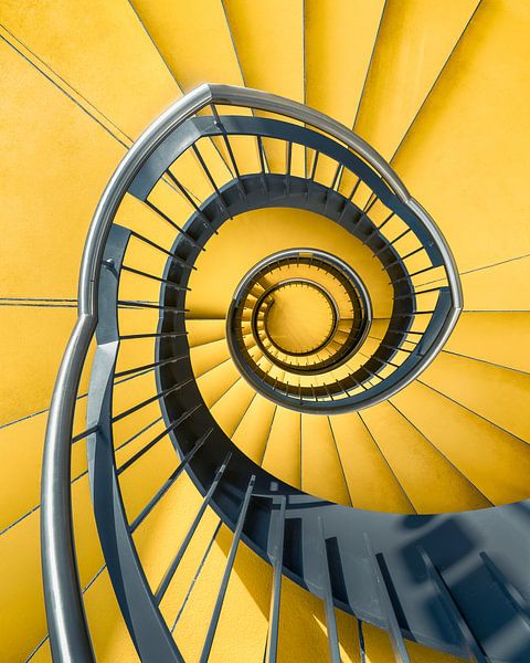 Escalier jaune par Martijn Kort