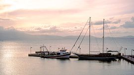 Boats in the Harbor by Gerben Kolk