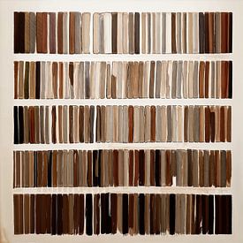 MODERN ART - japandi art brown van TW living