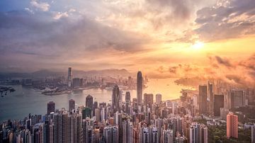 Hong Kong Skyline by Photo Wall Decoration