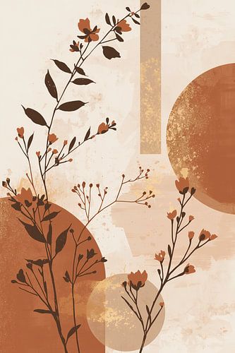 Gebloemde terracotta