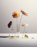 Modern stilleven met bloemen