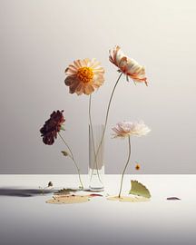 Modern still life with flowers by Carla Van Iersel