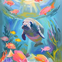 Gentle Giant of the Deep (for round print)