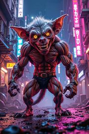 NEON GREMLIN – The small goblin destroys the cyberpunk city