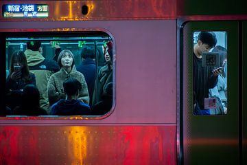 Cans in the Tokyo underground at night by Marco Leeggangers