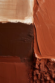 Terra Flow – Peinture abstraite moderne dans des tons de terre cuite et de terre sur Bianca ter Riet