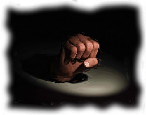 geballte Faust im Rampenlicht