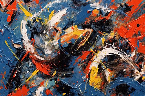 Leguane Schminke auflegen | Abstrakte Kunst