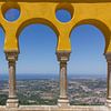 Uitzicht op Sintra vanuit Palacio da Pena van Michèle Huge