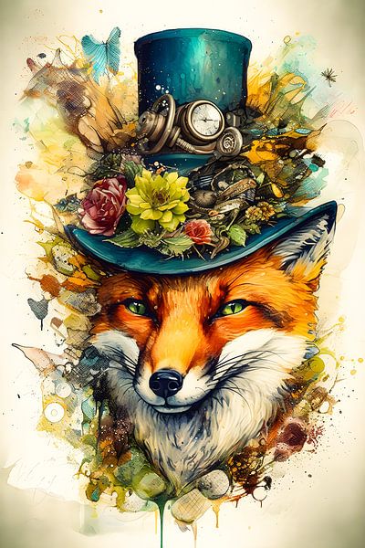 Renard steampunk par Mutschekiebchen
