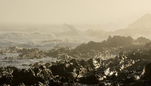 Rotskust bij het Tsitsikamma natuurreservaat, Zuid-Afrika.