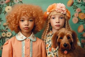 Kunstporträt "Beste Freunde"