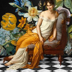 Portrait Fleuri de Juliette Récamier von Marja van den Hurk