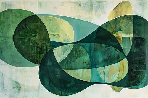 Abstracte groene vormen