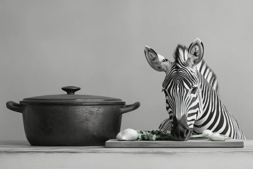 Zebra kitchen by Poster Art Shop