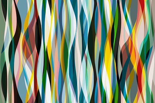 Sinuous and overlapping shapes