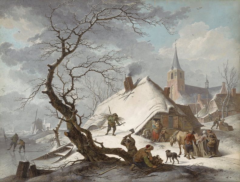 Winterszene, Hendrik Meijer von Meesterlijcke Meesters