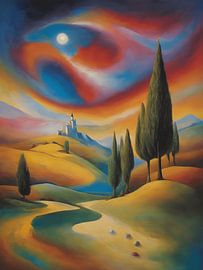 Farbenfrohe Landschaft