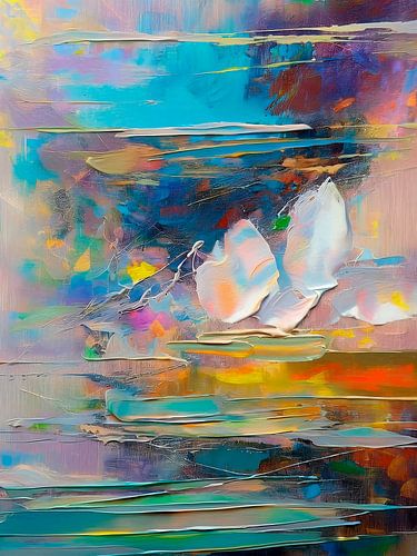 Modern abstract: Zeegezicht