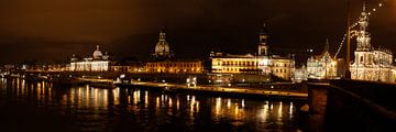 Dresden by night von Paul van der Lugt
