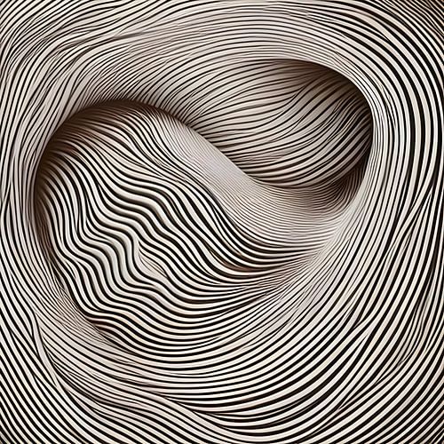 Abstracte golfbeweging wervelingen en golvende lijnen 5