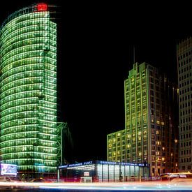 Potsdamer Platz Berlin in der Nacht von Frank Andree