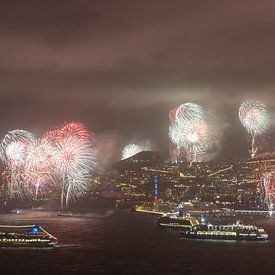 Pluie de lumière sur la baie de Funchal sur Walter G. Allgöwer