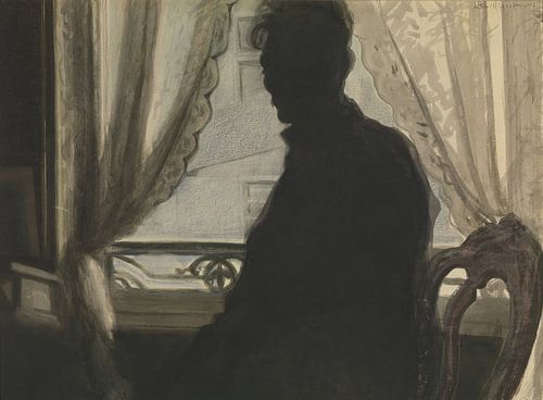 Léon Spilliaert - Silhouet van de schilder (1907)