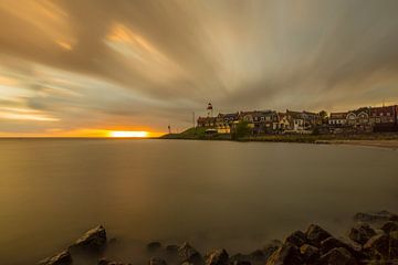 zonsondergang op Urk van Michel Knikker