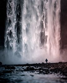 Skogafoss-Wasserfall, Island von Harmen van der Vaart