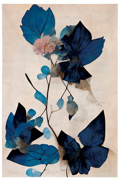 Blue Butterfly Flowers von Treechild